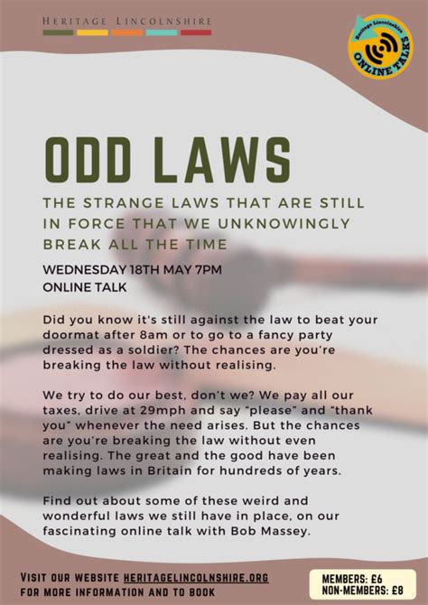 Odd laws you may unknowingly break .